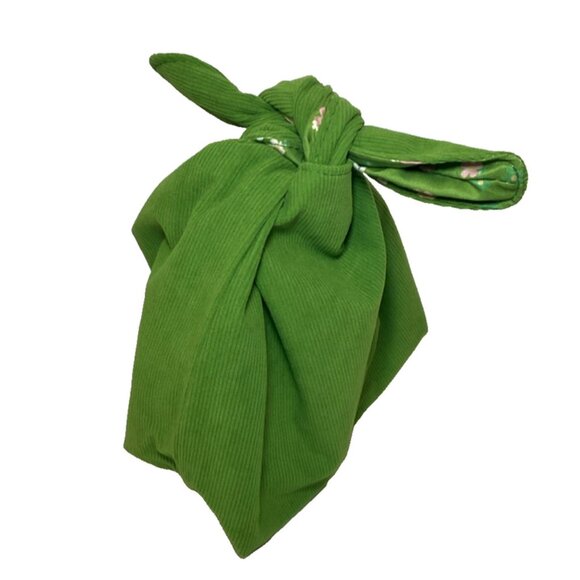 Marc Jacobs Daisy Wild Green Corduroy Tie Top Pouch Floral Fabric Bag EDP 5PC - Picture 9 of 13